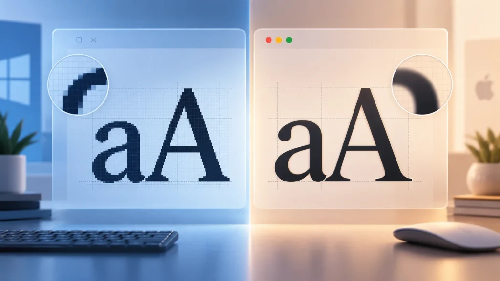 Why the Same Font Looks Different on Windows and macOS